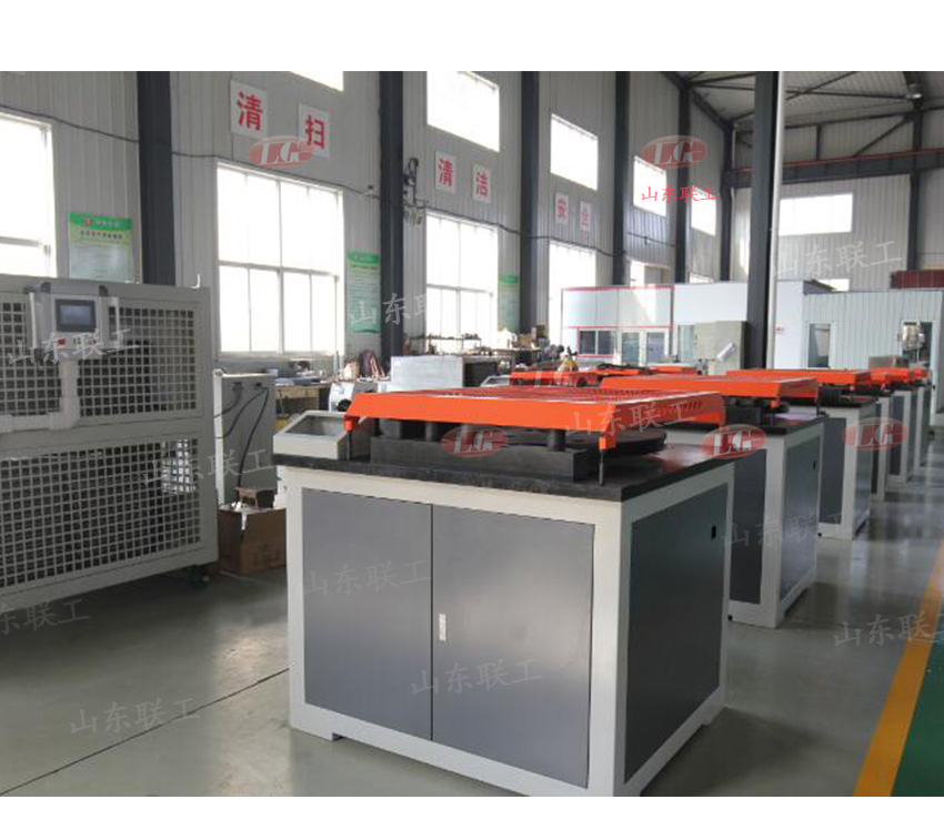 Production workshop of steel pipe material bending testing machine
